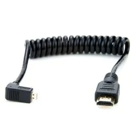 atomos cable espiral acodado 30 45cm micro hdmi full hdmi