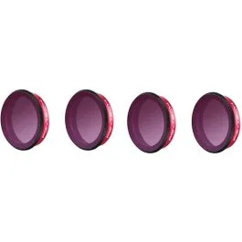 pgytech set de filtros nd pl (ndpl 8 16 32 64) para osmo action