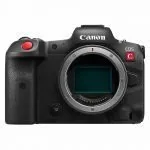 Cámara de cine sin espejo Canon EOS R5C, con sensor CMOS full-frame de 45 MP y capacidad de grabación en 8K a 60 fps. Combina funciones de fotografía y video en un solo cuerpo compacto, ideal para producciones cinematográficas y fotográficas profesionales.