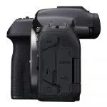 Cámara Canon EOS R7 mirrorless APS-C con alta velocidad de disparo, enfoque automático avanzado y capacidad de grabación de vídeo 4K para fotógrafos y creadores de contenido.