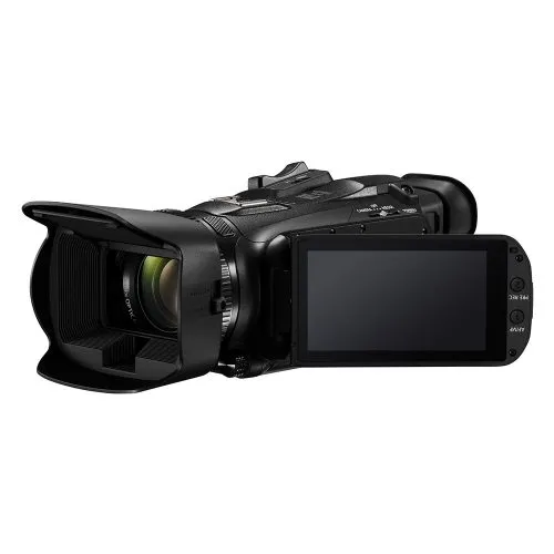 Videocámara Canon LEGRIA HF G60, con sensor CMOS de 1" y zoom óptico de 15x. Graba en 4K UHD con enfoque automático Dual Pixel y estabilización avanzada, ideal para capturar momentos con detalle y claridad cinematográfica.