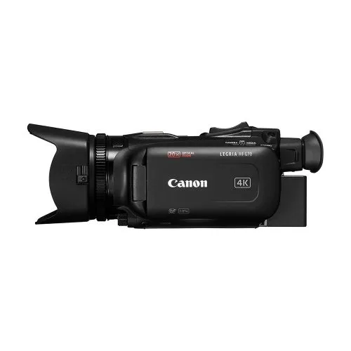 Videocámara Canon LEGRIA HF G60, con sensor CMOS de 1" y zoom óptico de 15x. Graba en 4K UHD con enfoque automático Dual Pixel y estabilización avanzada, ideal para capturar momentos con detalle y claridad cinematográfica.