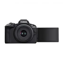 canon eos r50 con objetivo rf s 18 45mm + rf s 55 210mm
