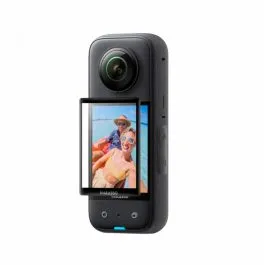 Cámara 360 portátil con pantalla abatible