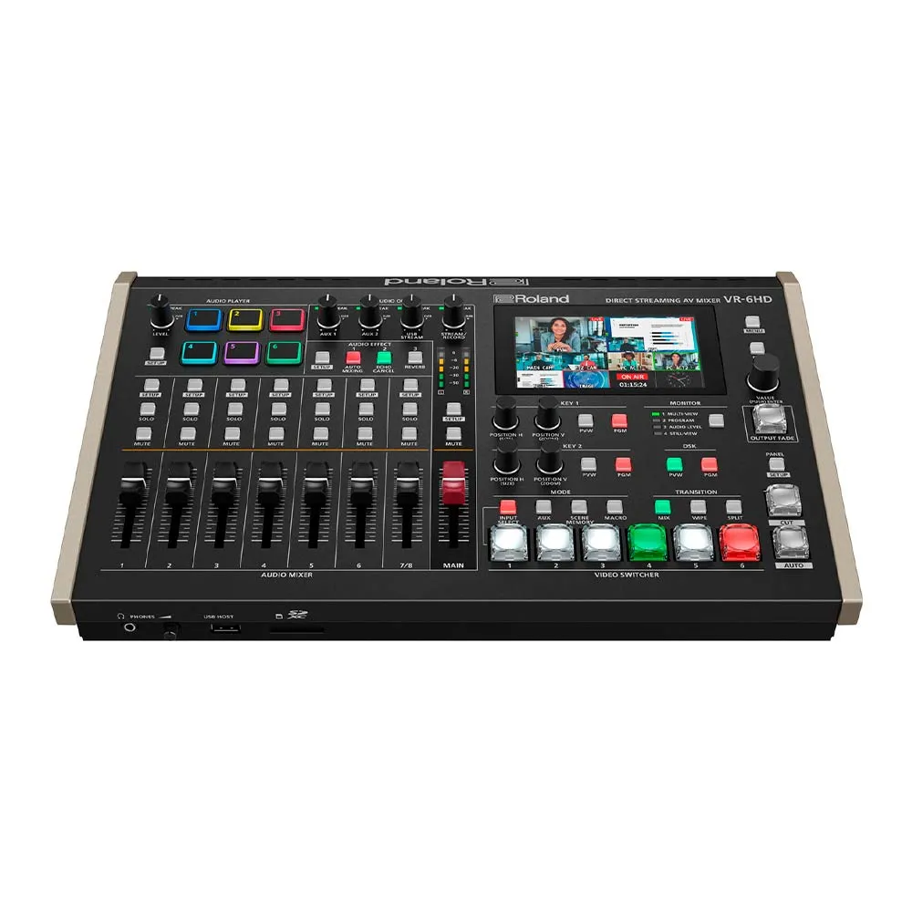roland vr 6hd mezclador av streaming