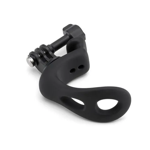Soporte negro curvo para cámara de acción