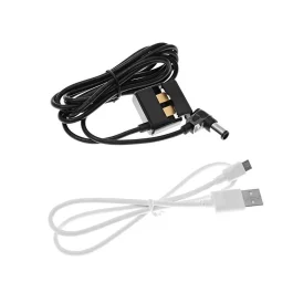 Cables de carga USB y conector DC