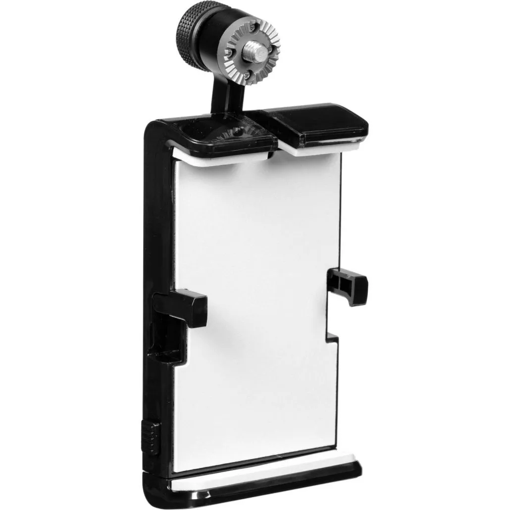 Soporte ajustable para smartphone con montura metálica
