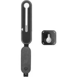 Soporte negro de pared con base adhesiva