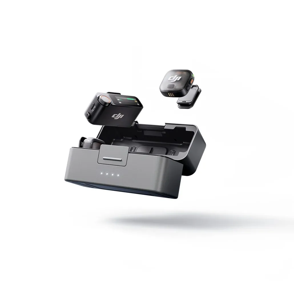 Micrófonos y base de carga DJI MIC 3