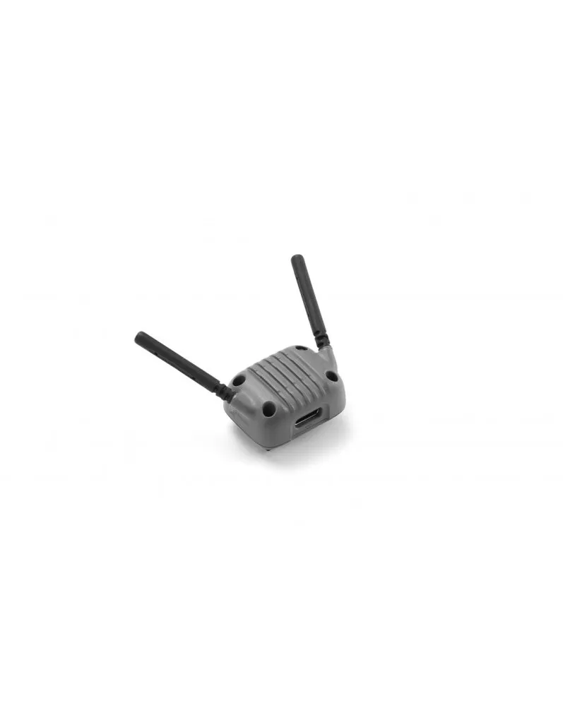 Dispositivo electrónico gris con dos antenas negras