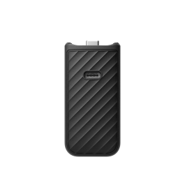 Disco SSD portátil negro con puerto USB-C
