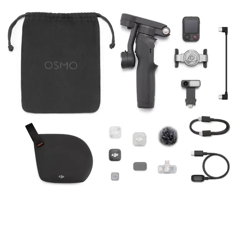Kit DJI Osmo con estabilizador y accesorios