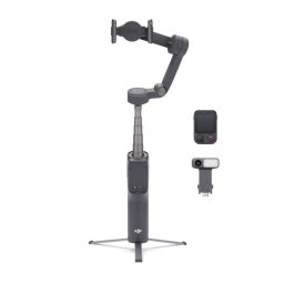 Estabilizador DJI con trípode y cámara modular