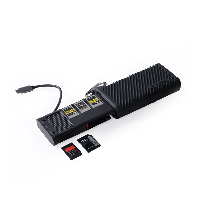 pgytech lector tarjetas createmate cfb + sd negro