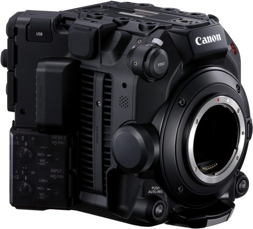 Cámara de cine digital Canon sin objetivo
