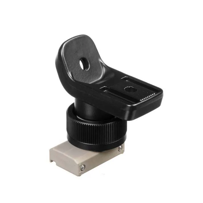 Soporte ajustable negro con base metálica