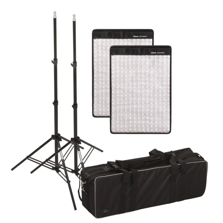 Kit de iluminación LED con soportes y bolsa