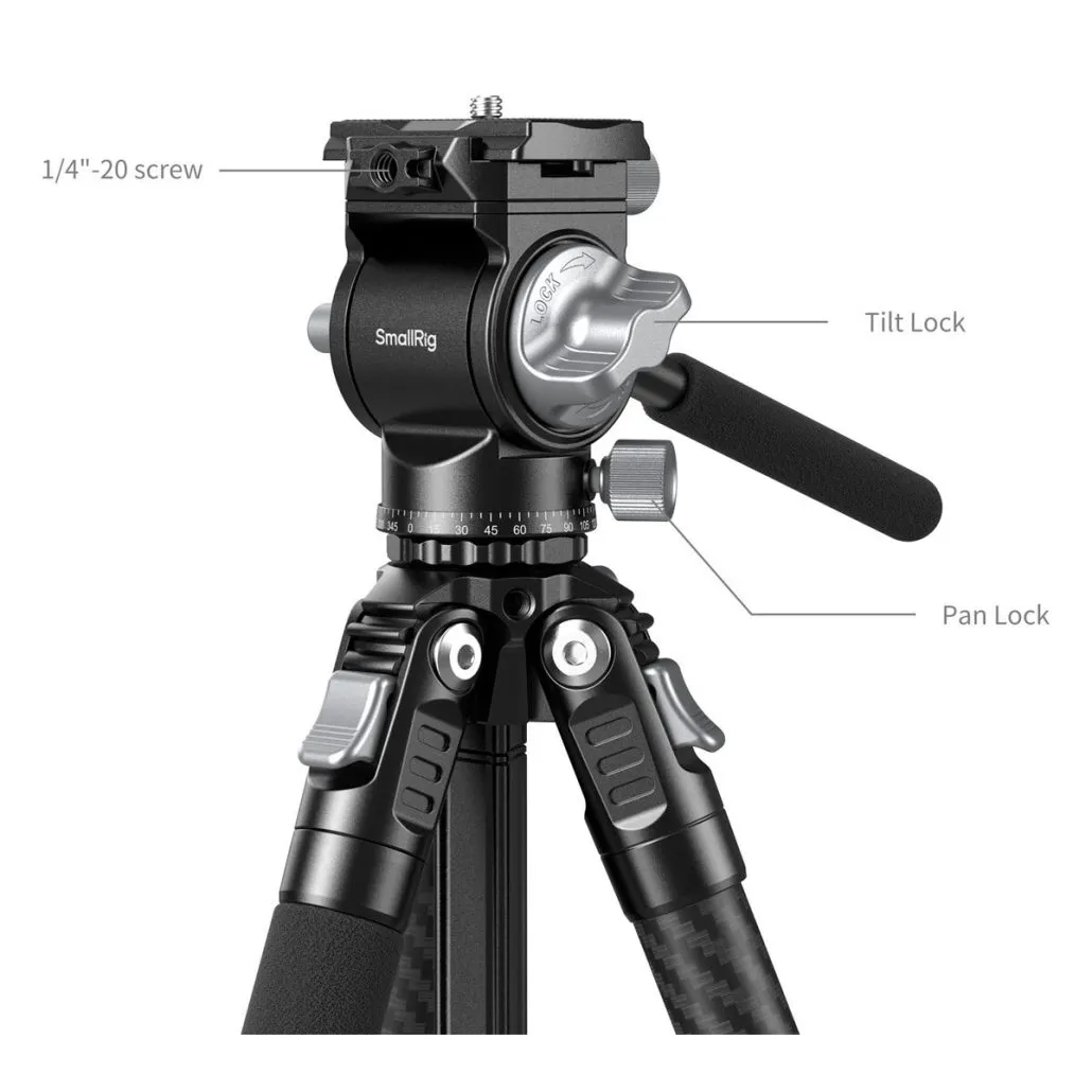 smallrig portable carbon fiber tripod for action cameras