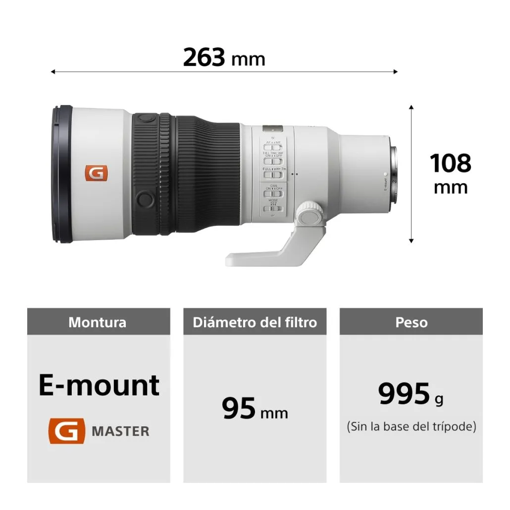 sony fe 600mm f6.3 gm oss superteleobjetivo g master